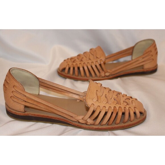 Nisolo Leather Sandal Huarache Women's size US 6 NIB NATURAL $138 - Picture 1 of 5